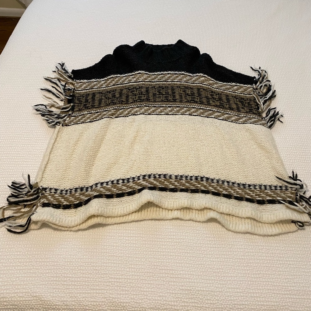 Free people knit pancho